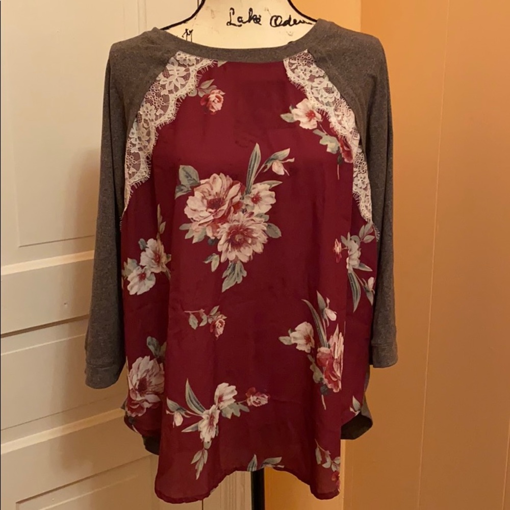 3/4 sleeve top